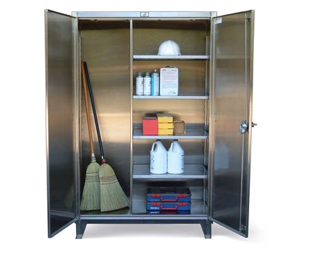 stainless steel broom cabinet 30 w|metal broom closet.